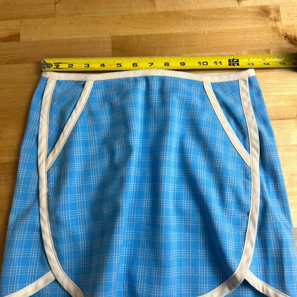 Urban Outfitters Blue‎ Plaid Mini Skirt Size Small Preppy Athleisure Pockets